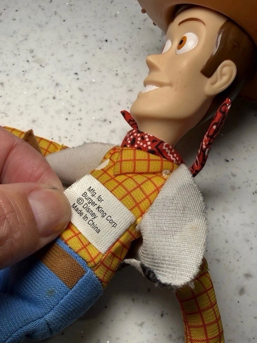 Vintage Toy Story Woody Figure Doll, Disney Pixar - Burger King 1995 - Original - Picture 7 of 7